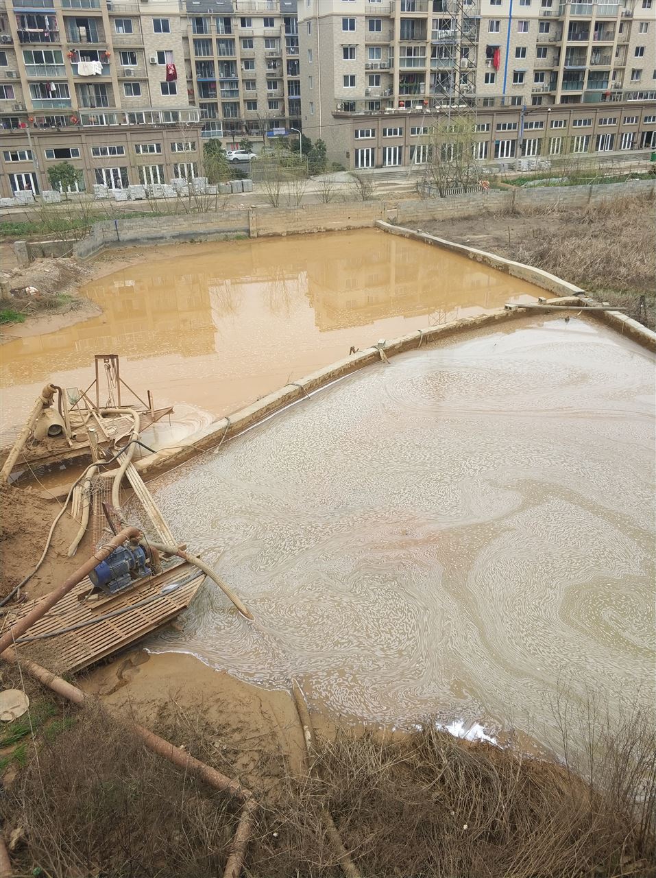 柳北沉淀池淤泥清理-厂区废水池淤泥清淤