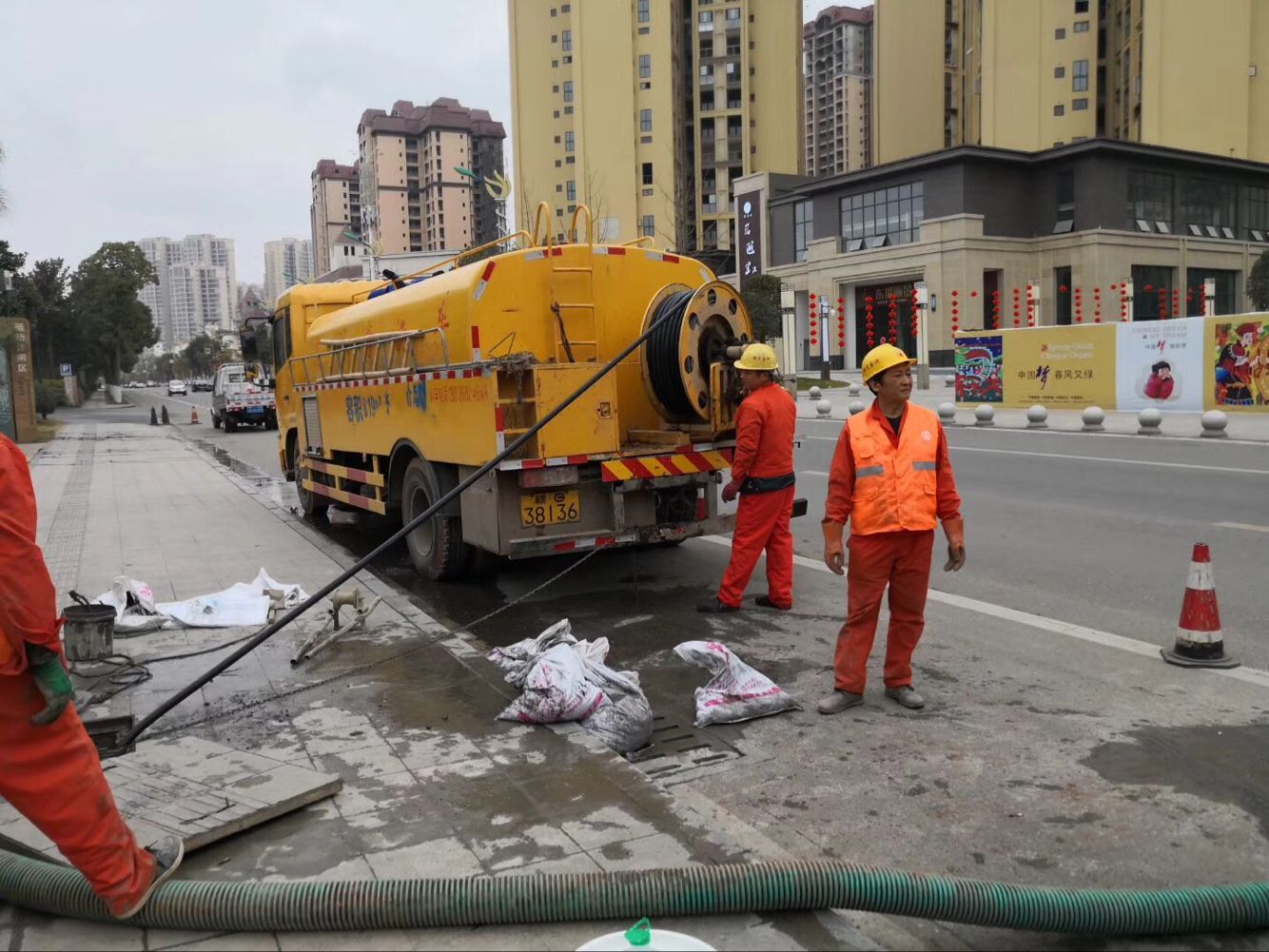 柳北排污管道清淤-管道清洗